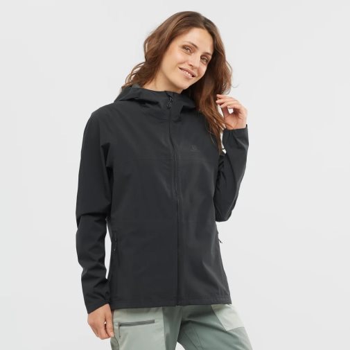 Chaquetas Shell Salomon Essential Impermeables 2.5 L Mujer Negros | MX TNRJ865